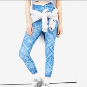 American Eagle Outfitters Blue and White Leggings